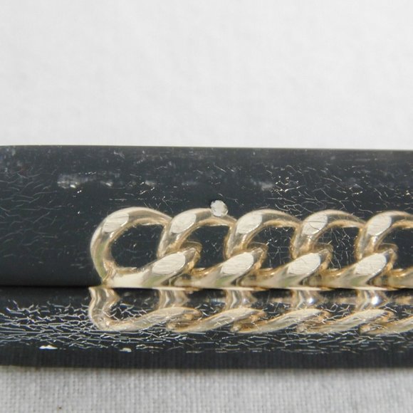 Lucite Bar Set Swank Chain Link Original Box Bottle Opener Jigger Bar Spoon Fork - Picture 5 of 10